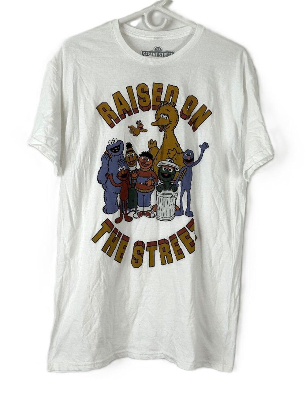 0395 Sesame Street Raised On the Street T Shirt Men's L